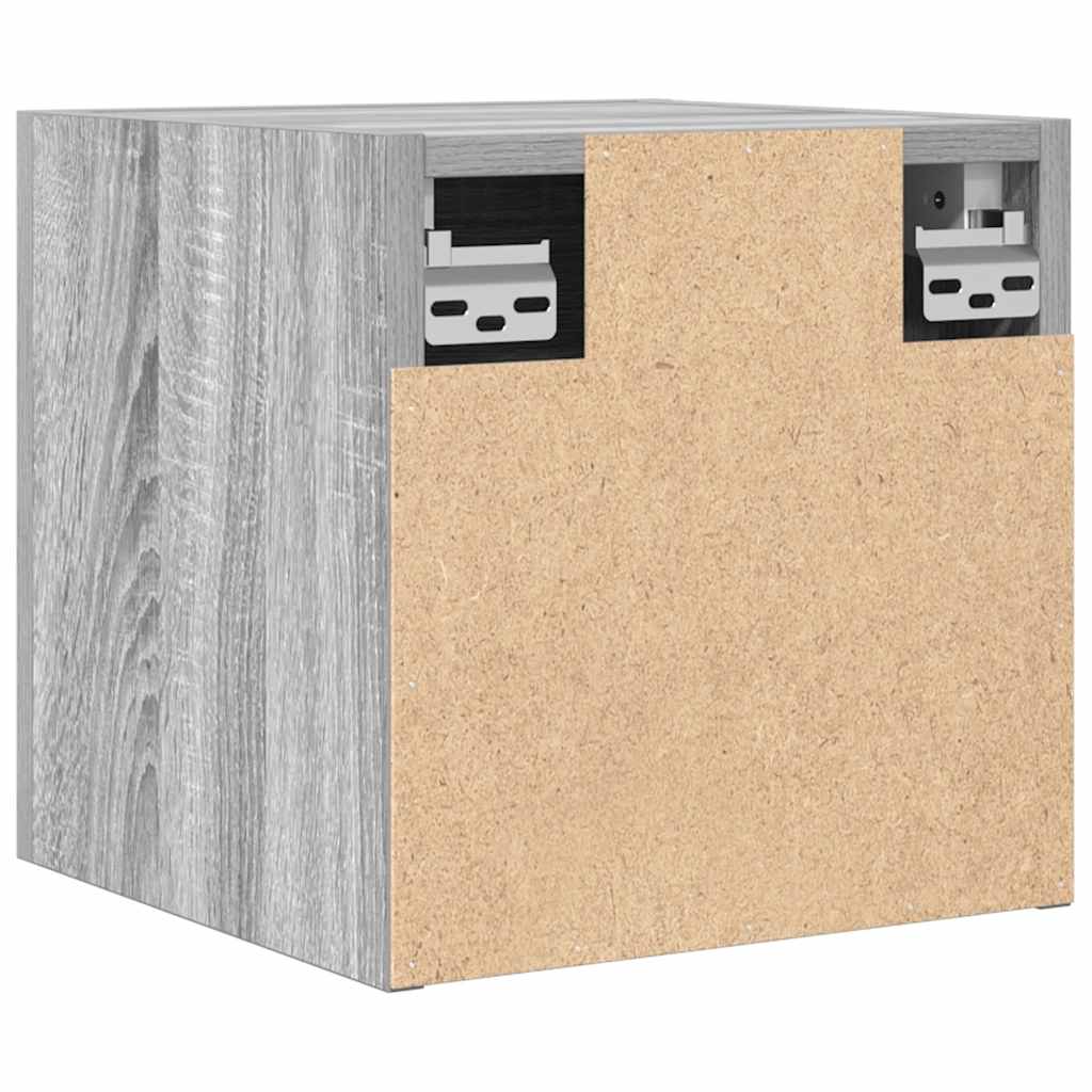 vidaXL Dulapuri TV montaj pe perete, sonoma gri, 30,5x30x30 cm