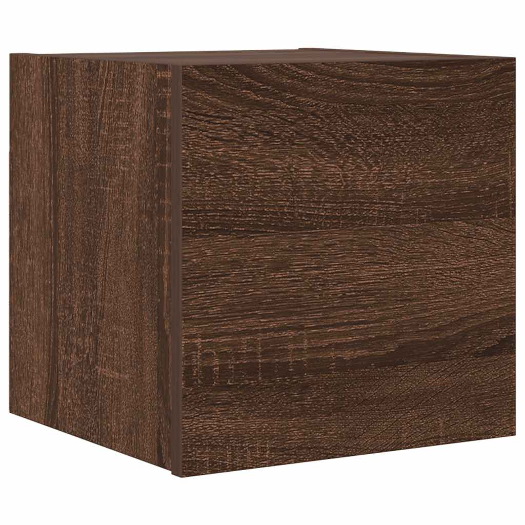 vidaXL Dulap TV montaj pe perete, stejar maro, 30,5x30x30 cm