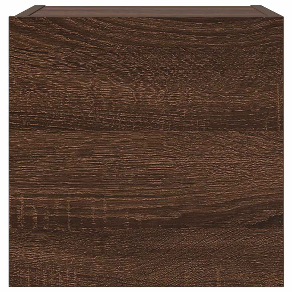 vidaXL Dulap TV montaj pe perete, stejar maro, 30,5x30x30 cm