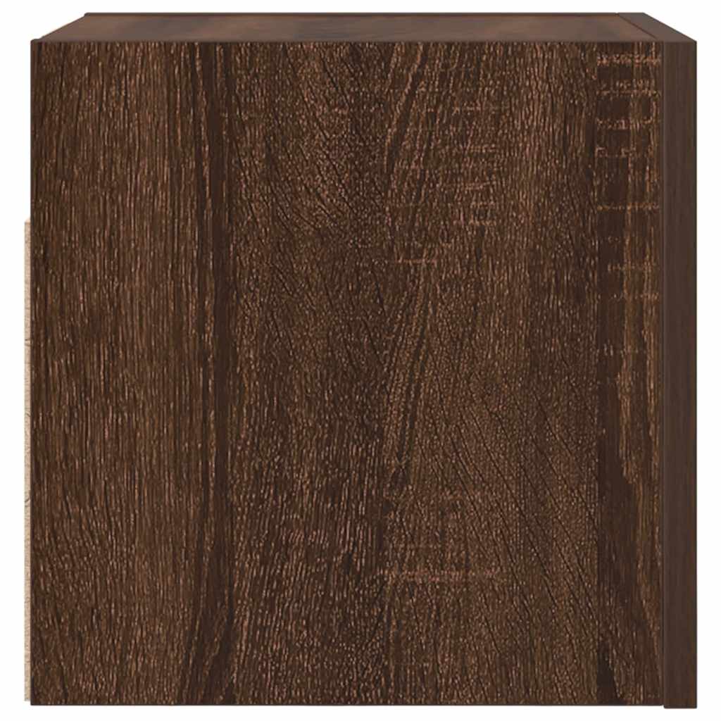 vidaXL Dulap TV montaj pe perete, stejar maro, 30,5x30x30 cm