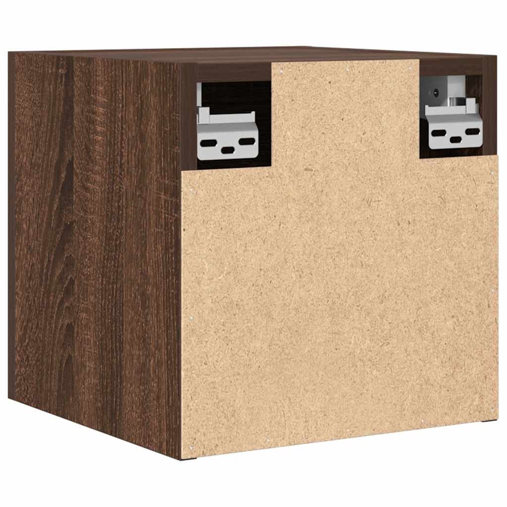 vidaXL Dulap TV montaj pe perete, stejar maro, 30,5x30x30 cm