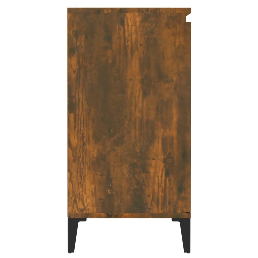 vidaXL Servantă, stejar fumuriu, 60x35x70 cm, lemn prelucrat