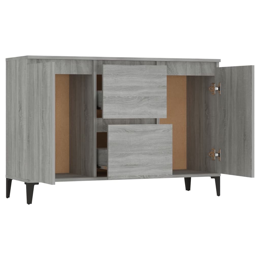 vidaXL Servantă, gri sonoma, 102x35x70 cm, lemn prelucrat vidaXL Servantă, gri sonoma, 102x35x70 cm, lemn prelucrat