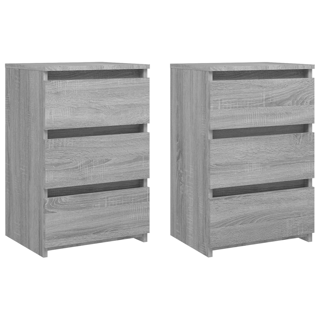 vidaXL Noptiere, 2 buc., gri sonoma, 40x35x62,5 cm, lemn prelucrat vidaXL Noptiere, 2 buc., gri sonoma, 40x35x62,5 cm, lemn prelucrat