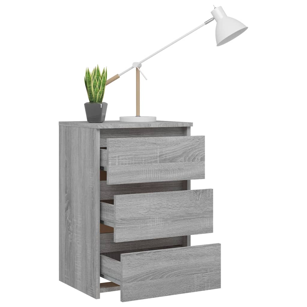 vidaXL Noptiere, 2 buc., gri sonoma, 40x35x62,5 cm, lemn prelucrat vidaXL Noptiere, 2 buc., gri sonoma, 40x35x62,5 cm, lemn prelucrat