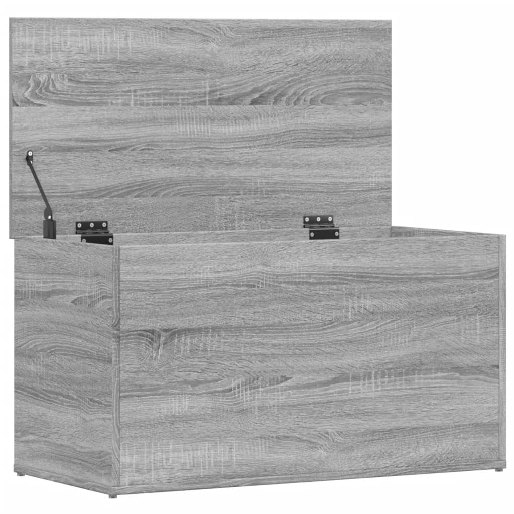 vidaXL Cufăr de depozitare, gri sonoma, 84x42x46 cm, lemn compozit vidaXL Cufăr de depozitare, gri sonoma, 84x42x46 cm, lemn compozit