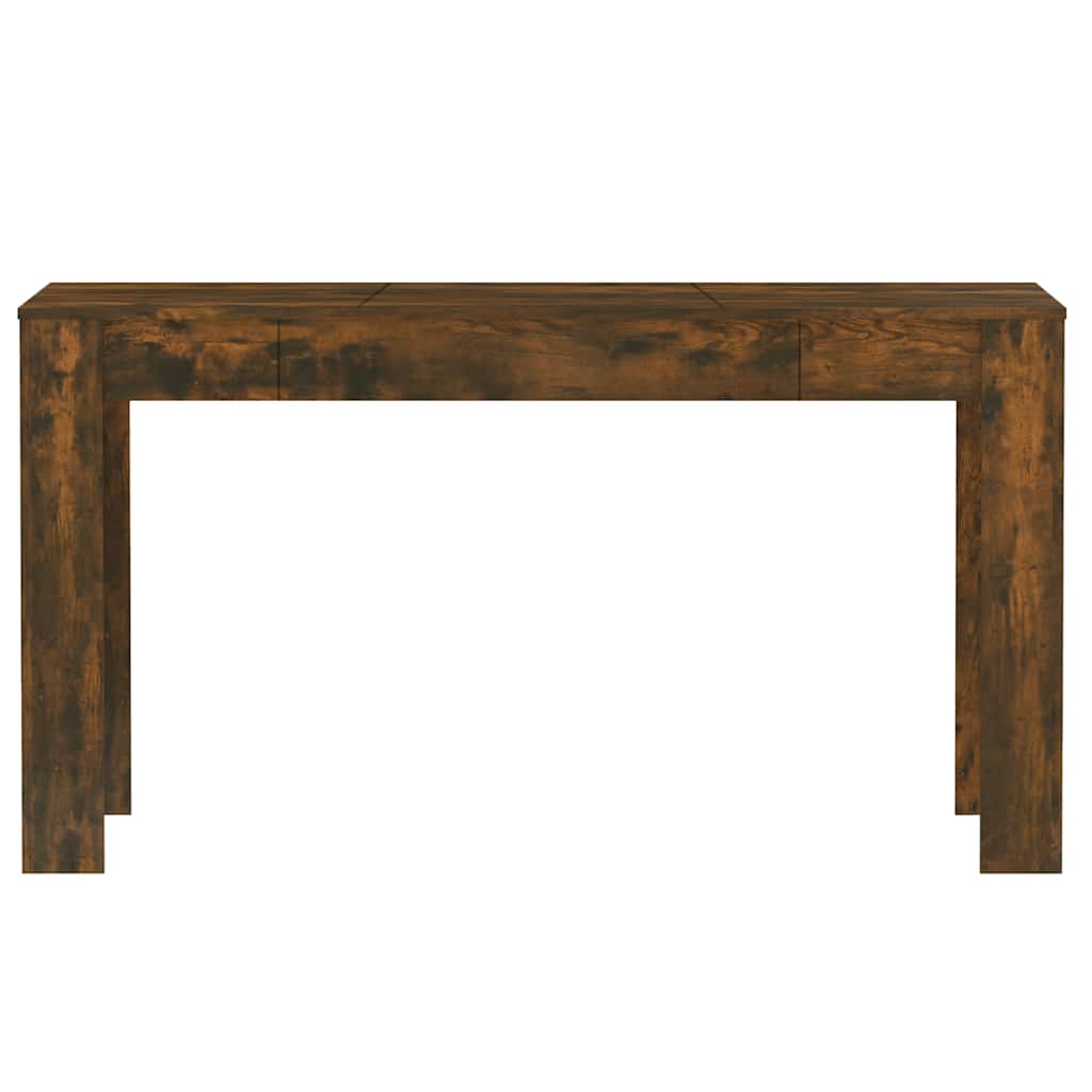 vidaXL Masă bucătărie, stejar afumat, 140x74,5x76 cm, lemn prelucrat vidaXL Masă bucătărie, stejar afumat, 140x74,5x76 cm, lemn prelucrat