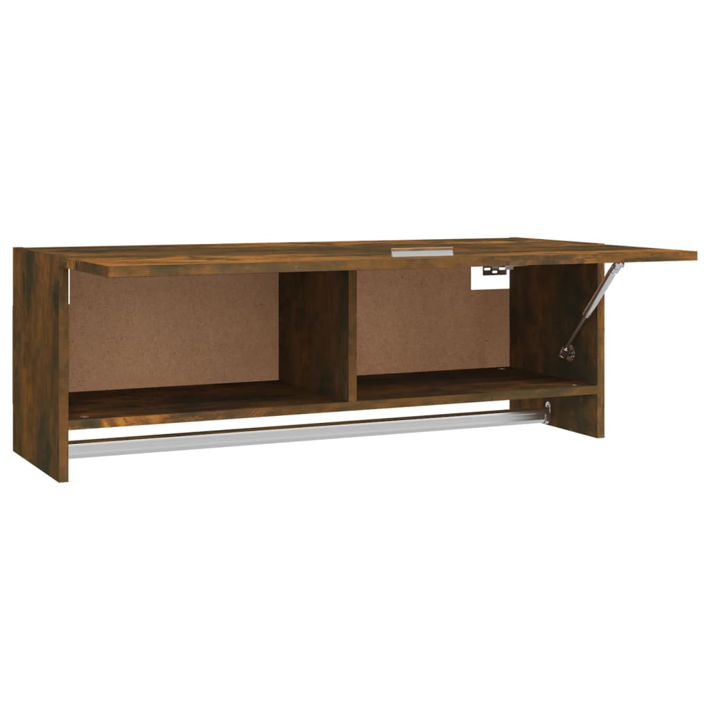 vidaXL Șifonier, stejar fumuriu, 100x32,5x35 cm, lemn prelucrat vidaXL Șifonier, stejar fumuriu, 100x32,5x35 cm, lemn prelucrat