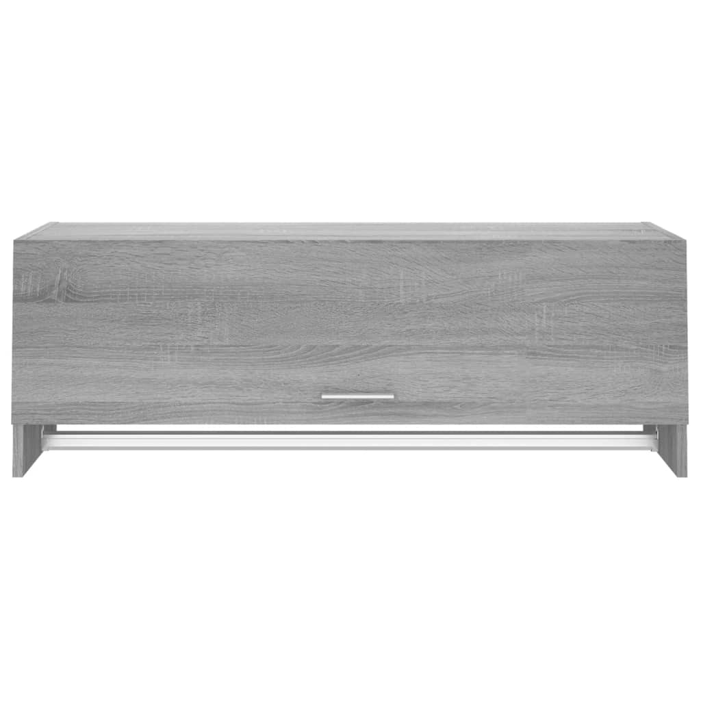 vidaXL Șifonier, gri sonoma, 100x32,5x35 cm, lemn prelucrat vidaXL Șifonier, gri sonoma, 100x32,5x35 cm, lemn prelucrat