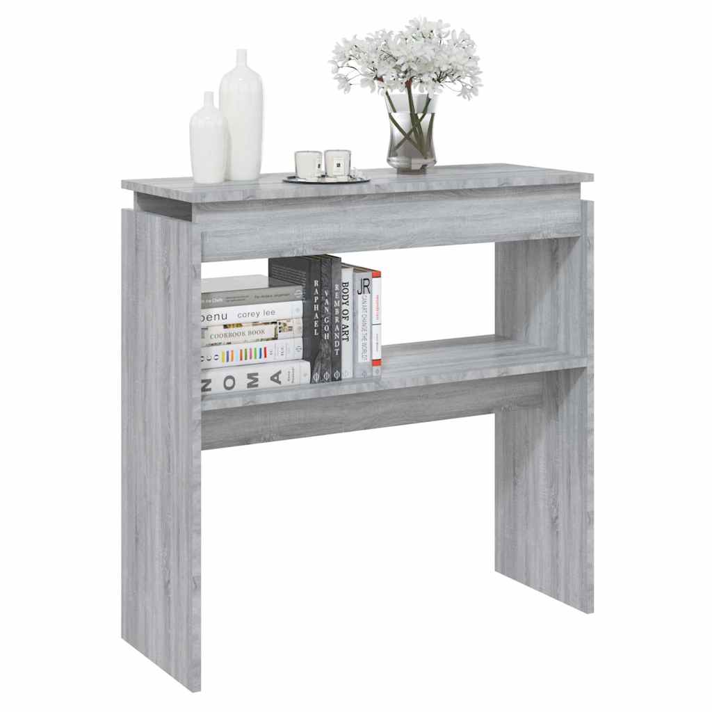 vidaXL Măsuță consolă, gri sonoma, 80x30x80 cm, lemn prelucrat vidaXL Măsuță consolă, gri sonoma, 80x30x80 cm, lemn prelucrat
