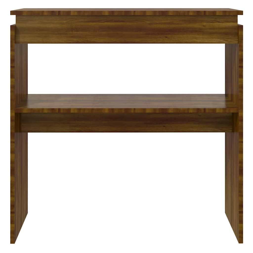 vidaXL Măsuță consolă, stejar maro, 80x30x80 cm, lemn prelucrat vidaXL Măsuță consolă, stejar maro, 80x30x80 cm, lemn prelucrat