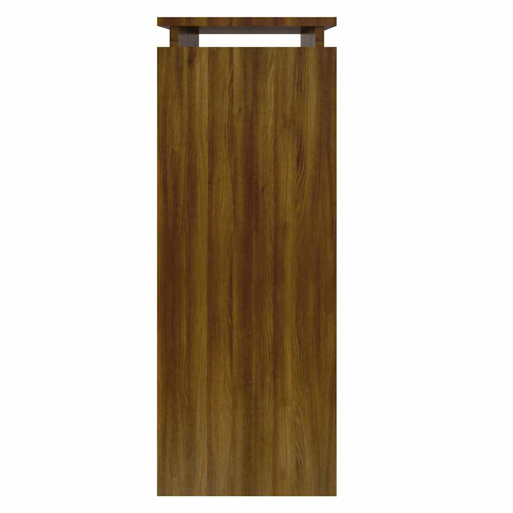 vidaXL Măsuță consolă, stejar maro, 80x30x80 cm, lemn prelucrat vidaXL Măsuță consolă, stejar maro, 80x30x80 cm, lemn prelucrat
