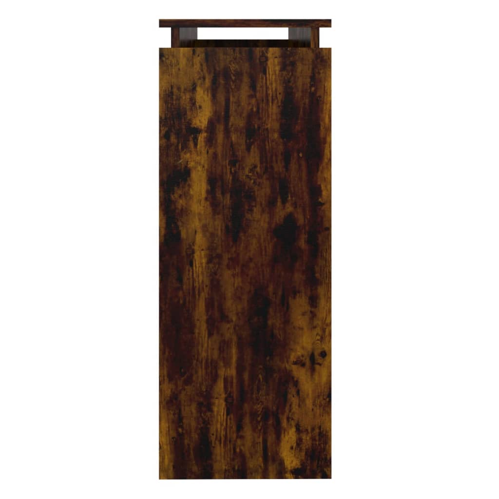vidaXL Măsuță consolă, stejar fumuriu, 102x30x80 cm, lemn prelucrat vidaXL Măsuță consolă, stejar fumuriu, 102x30x80 cm, lemn prelucrat