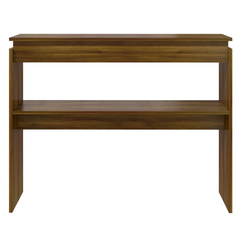vidaXL Măsuță consolă, stejar maro, 102x30x80 cm, lemn prelucrat vidaXL Măsuță consolă, stejar maro, 102x30x80 cm, lemn prelucrat