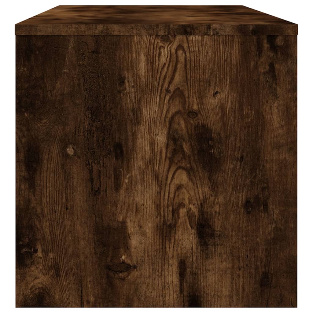 vidaXL Comodă TV, stejar fumuriu, 100x40x40 cm, lemn compozit vidaXL Comodă TV, stejar fumuriu, 100x40x40 cm, lemn compozit