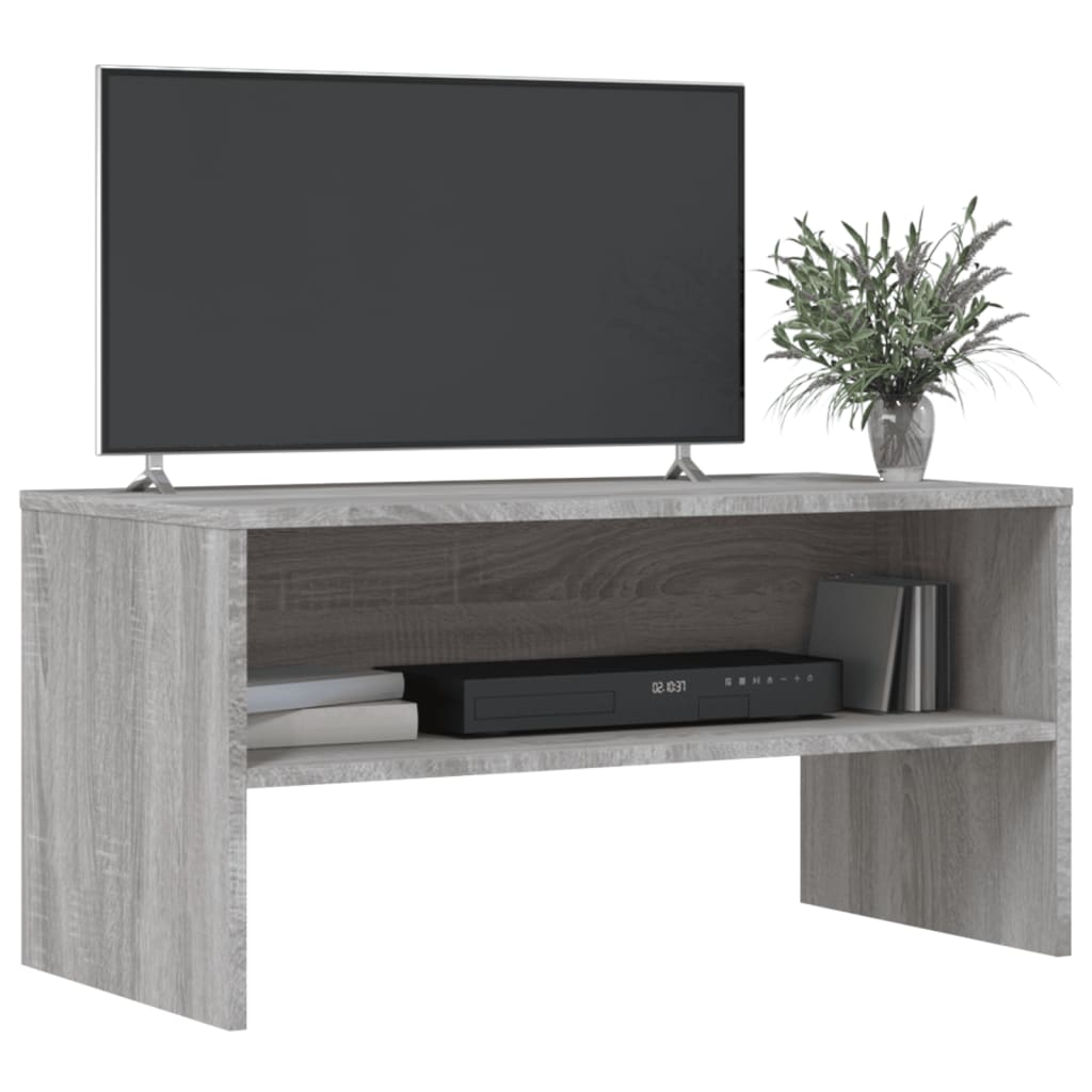 vidaXL Comodă TV, gri sonoma, 80x40x40 cm, lemn prelucrat vidaXL Comodă TV, gri sonoma, 80x40x40 cm, lemn prelucrat