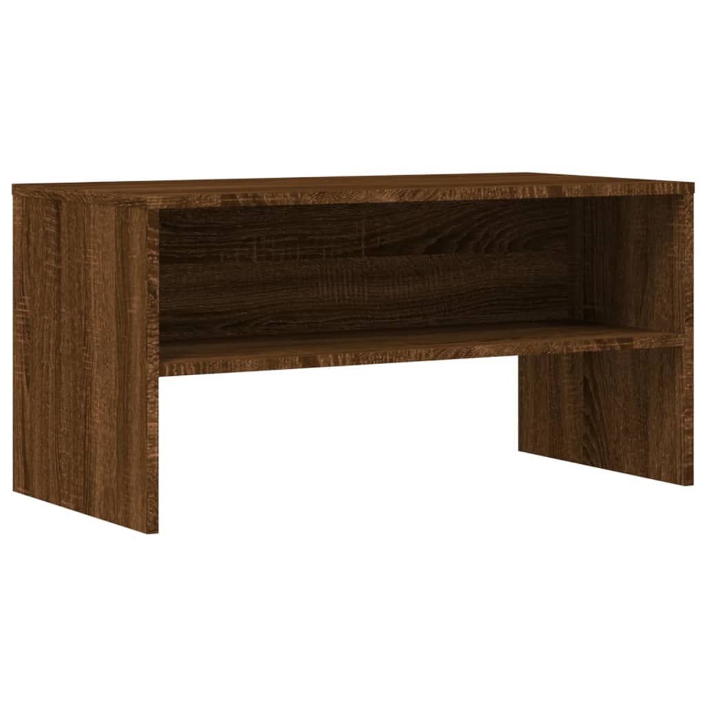 vidaXL Comodă TV, stejar maro, 80x40x40 cm, lemn prelucrat vidaXL Comodă TV, stejar maro, 80x40x40 cm, lemn prelucrat