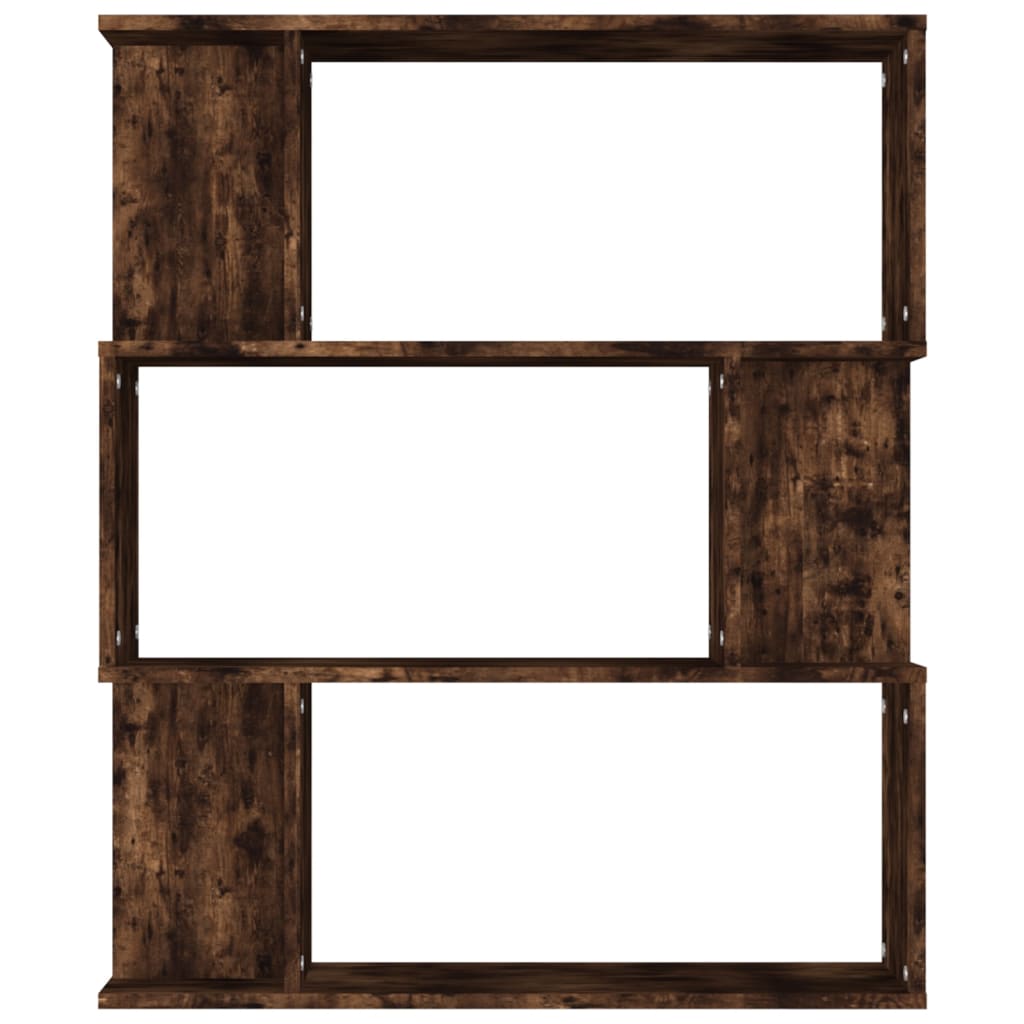 vidaXL Bibliotecă/Separator stejar fumuriu 80x24x96cm lemn prelucrat vidaXL Bibliotecă/Separator stejar fumuriu 80x24x96cm lemn prelucrat