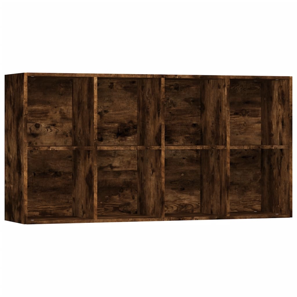 vidaXL Bibliotecă/dulap, stejar fumuriu, 66x30x130 cm, lemn prelucrat vidaXL Bibliotecă/dulap, stejar fumuriu, 66x30x130 cm, lemn prelucrat