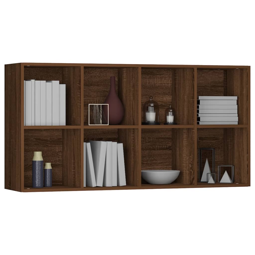 vidaXL Bibliotecă/Servantă, stejar maro, 66x30x130 cm, lemn prelucrat vidaXL Bibliotecă/Servantă, stejar maro, 66x30x130 cm, lemn prelucrat