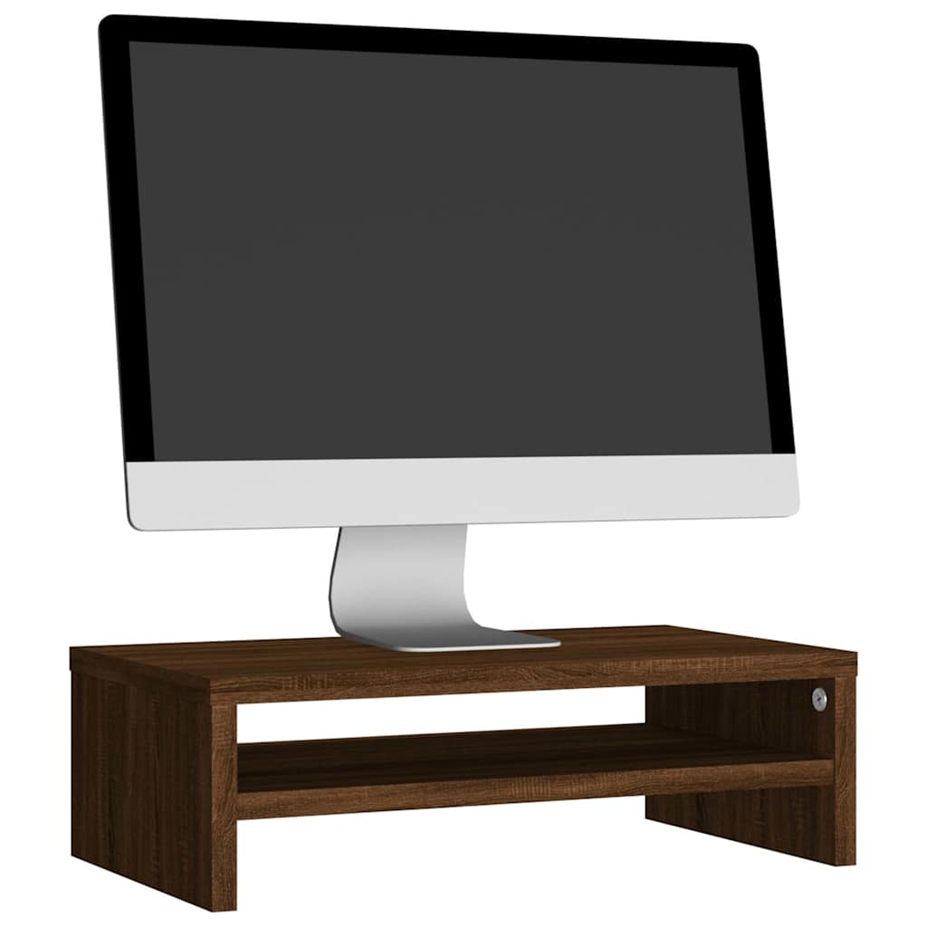 vidaXL Suport pentru monitor stejar maro 42x24x13 cm lemn prelucrat