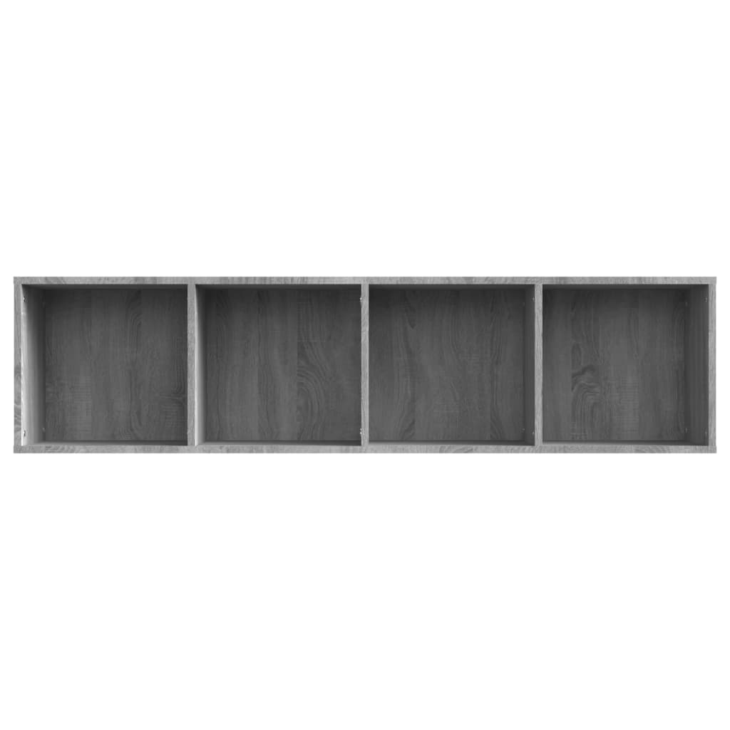 vidaXL Bibliotecă/dulap TV, gri sonoma, 143x30x36 cm, lemn prelucrat