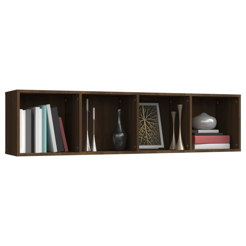 vidaXL Bibliotecă/dulap TV stejar maro 143x30x36 cm lemn prelucrat vidaXL Bibliotecă/dulap TV stejar maro 143x30x36 cm lemn prelucrat