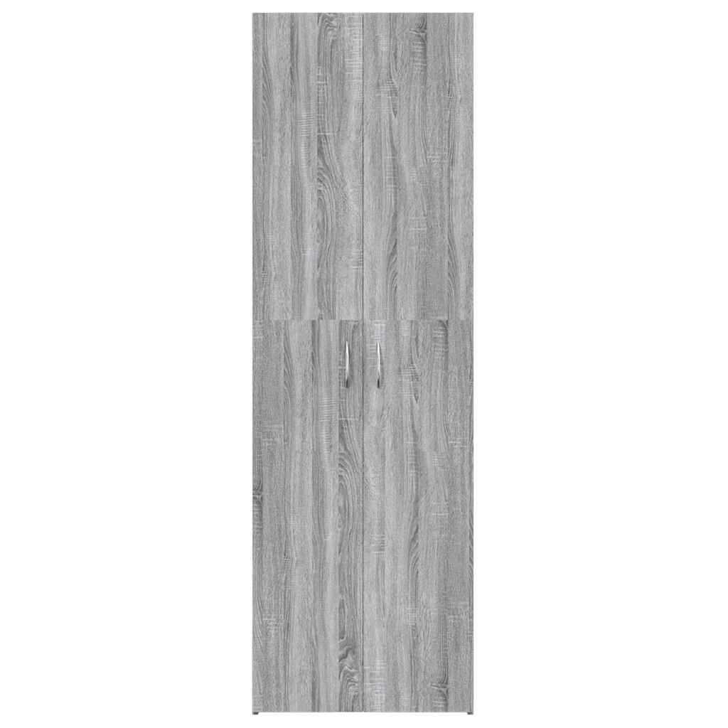vidaXL Dulap de birou, gri sonoma, 60x32x190 cm, lemn prelucrat vidaXL Dulap de birou, gri sonoma, 60x32x190 cm, lemn prelucrat
