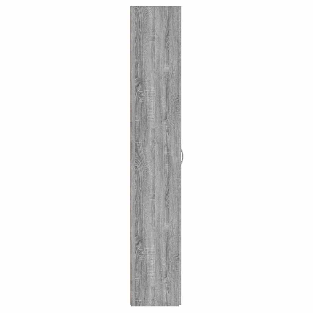 vidaXL Dulap de birou, gri sonoma, 60x32x190 cm, lemn prelucrat vidaXL Dulap de birou, gri sonoma, 60x32x190 cm, lemn prelucrat