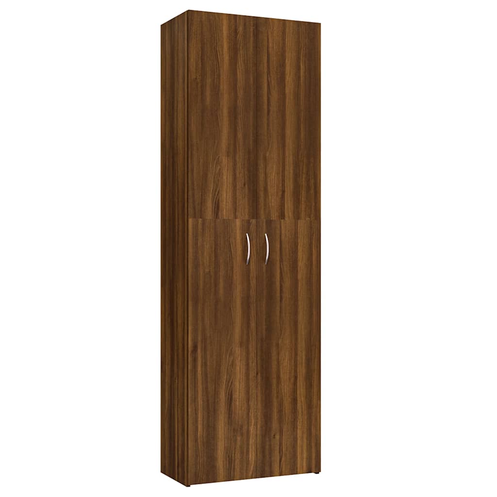 vidaXL Dulap de birou, stejar maro, 60x32x190 cm, lemn prelucrat vidaXL Dulap de birou, stejar maro, 60x32x190 cm, lemn prelucrat