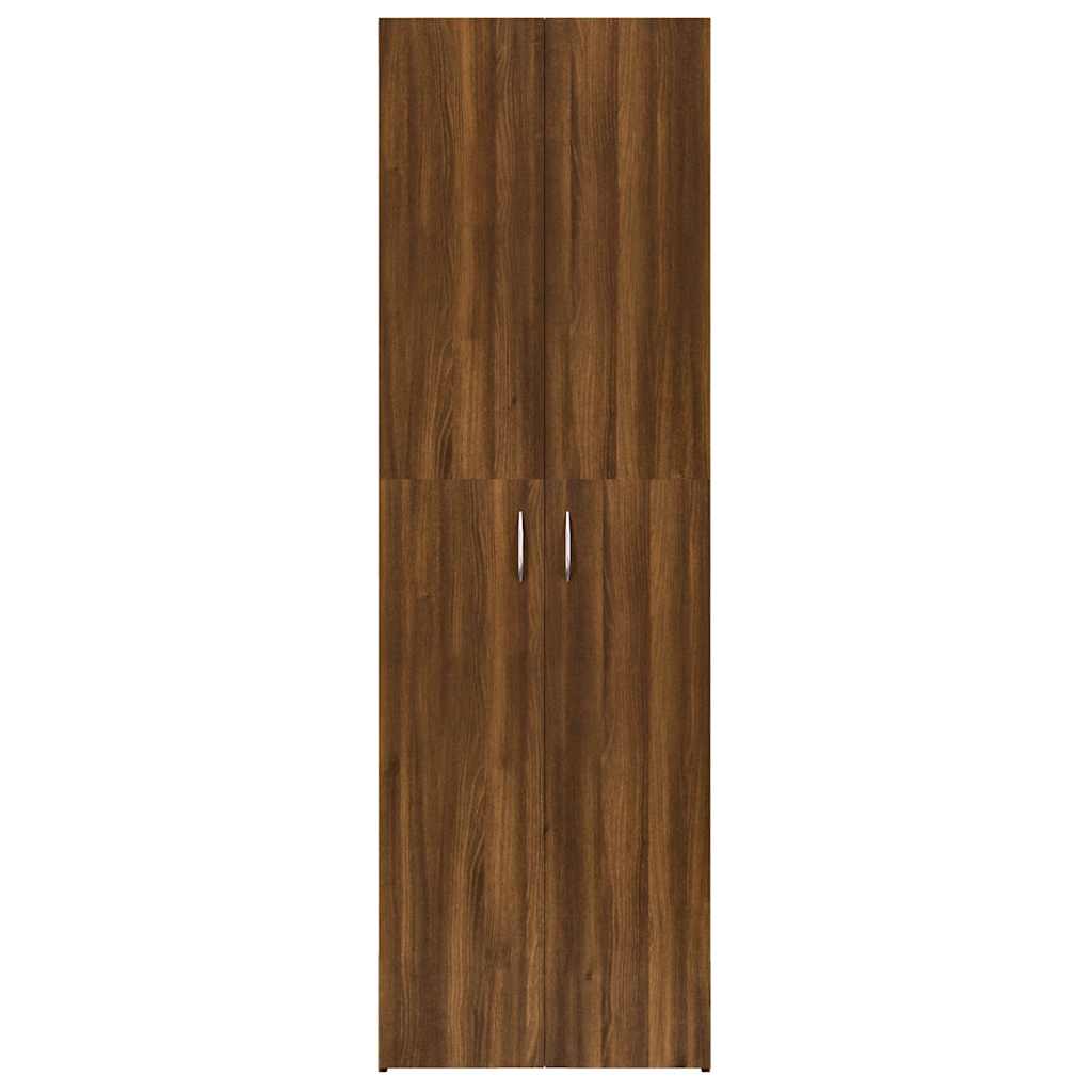 vidaXL Dulap de birou, stejar maro, 60x32x190 cm, lemn prelucrat vidaXL Dulap de birou, stejar maro, 60x32x190 cm, lemn prelucrat
