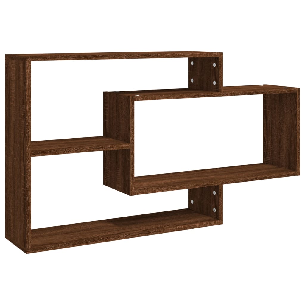 vidaXL Raft de perete, stejar maro, 104x20x58,5 cm, lemn compozit vidaXL Raft de perete, stejar maro, 104x20x58,5 cm, lemn compozit
