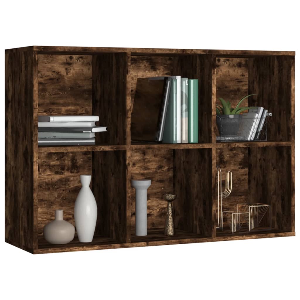 vidaXL Bibliotecă/dulap, stejar fumuriu, 66x30x98 cm, lemn prelucrat