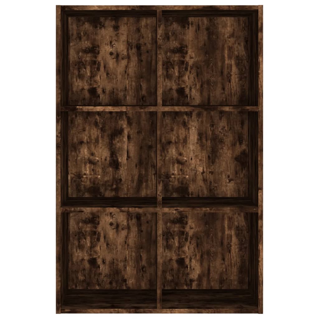 vidaXL Bibliotecă/dulap, stejar fumuriu, 66x30x98 cm, lemn prelucrat