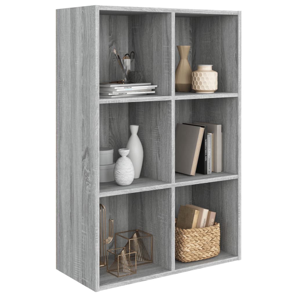 vidaXL Bibliotecă/Servantă, gri sonoma, 66x30x98 cm, lemn prelucrat vidaXL Bibliotecă/Servantă, gri sonoma, 66x30x98 cm, lemn prelucrat