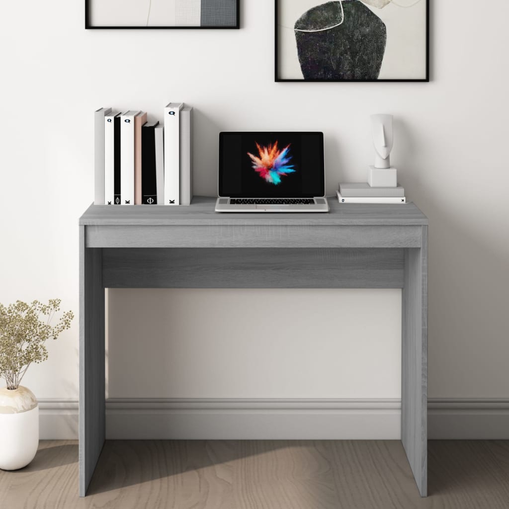 vidaXL Birou, gri sonoma, 90x40x72 cm, lemn prelucrat
