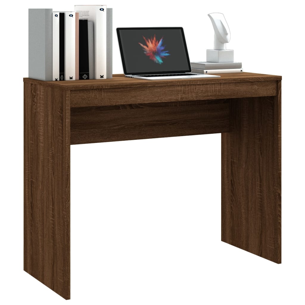 vidaXL Birou, stejar maro, 90x40x72 cm, lemn prelucrat