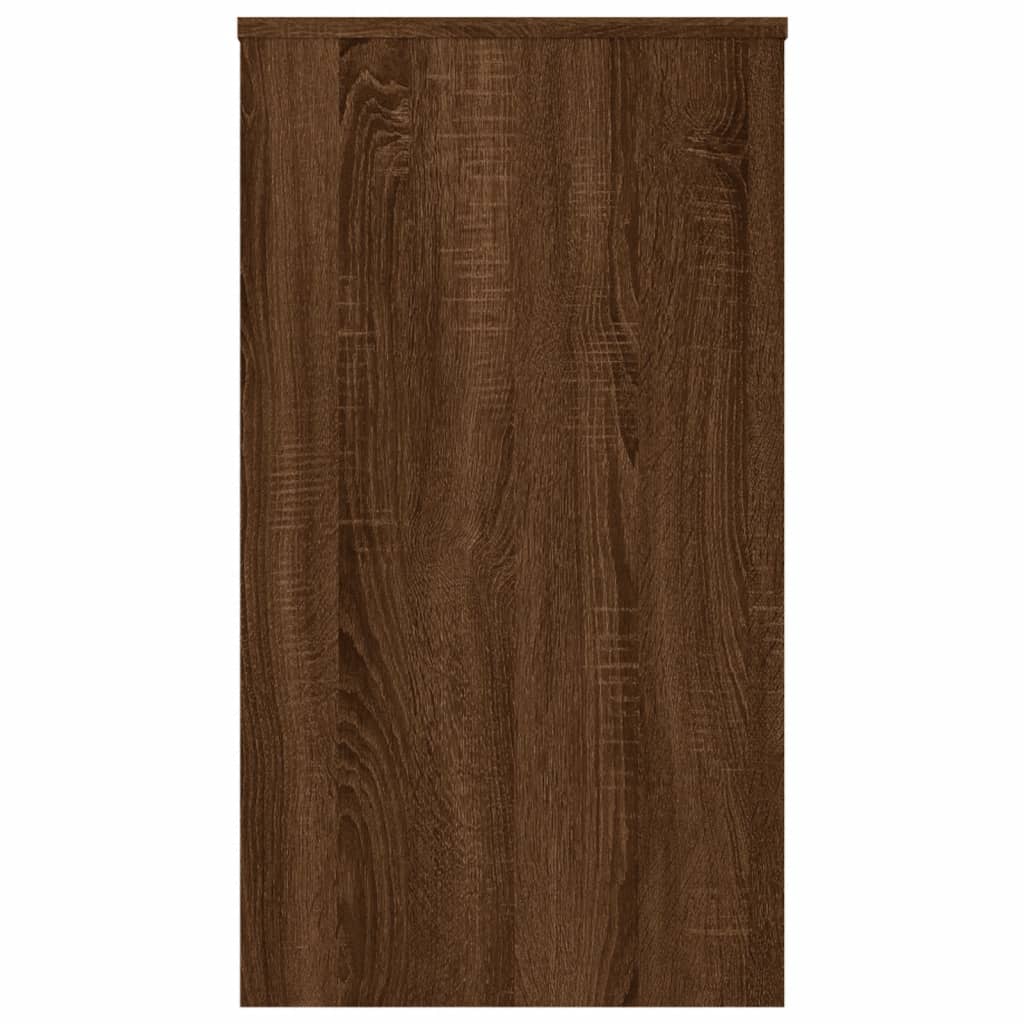 vidaXL Birou, stejar maro, 90x40x72 cm, lemn prelucrat