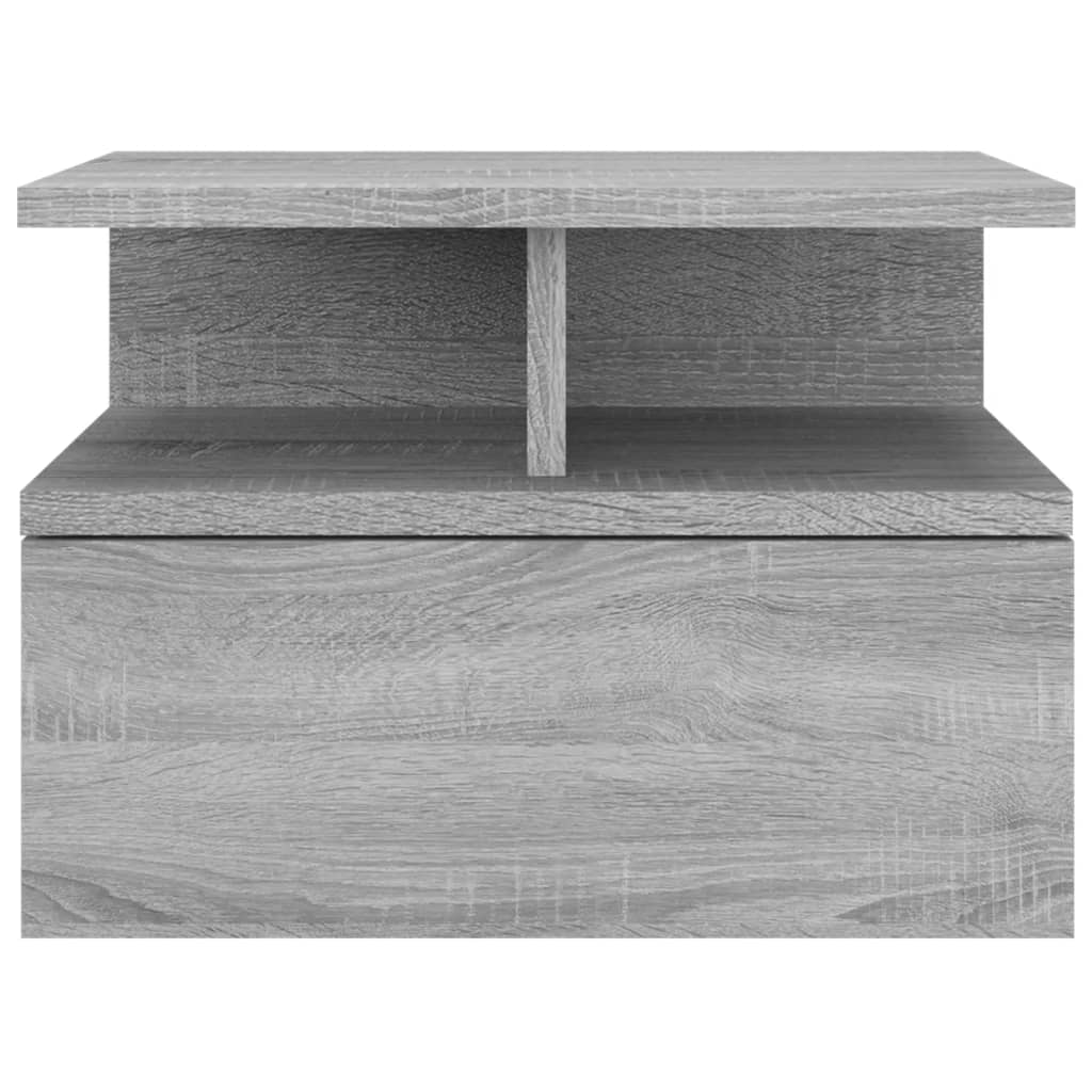 vidaXL Noptieră plutitoare, gri sonoma, 40x31x27 cm, lemn prelucrat
