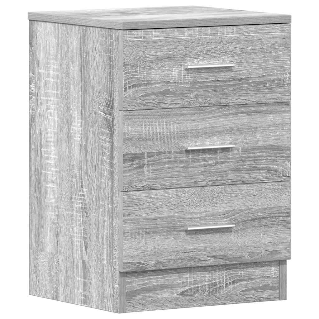 vidaXL Noptieră, 2 buc., gri sonoma, 38x35x56 cm, lemn prelucrat vidaXL Noptieră, 2 buc., gri sonoma, 38x35x56 cm, lemn prelucrat