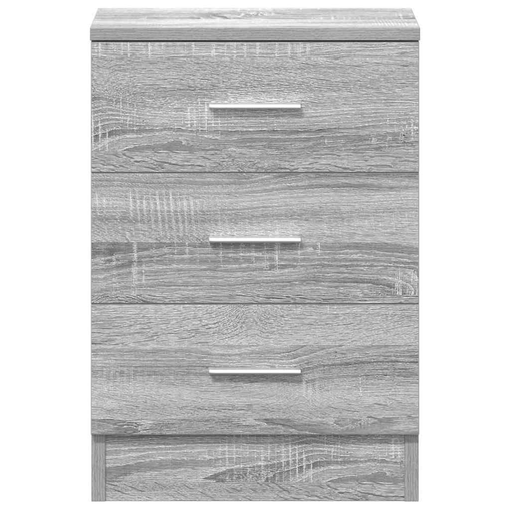 vidaXL Noptieră, 2 buc., gri sonoma, 38x35x56 cm, lemn prelucrat vidaXL Noptieră, 2 buc., gri sonoma, 38x35x56 cm, lemn prelucrat
