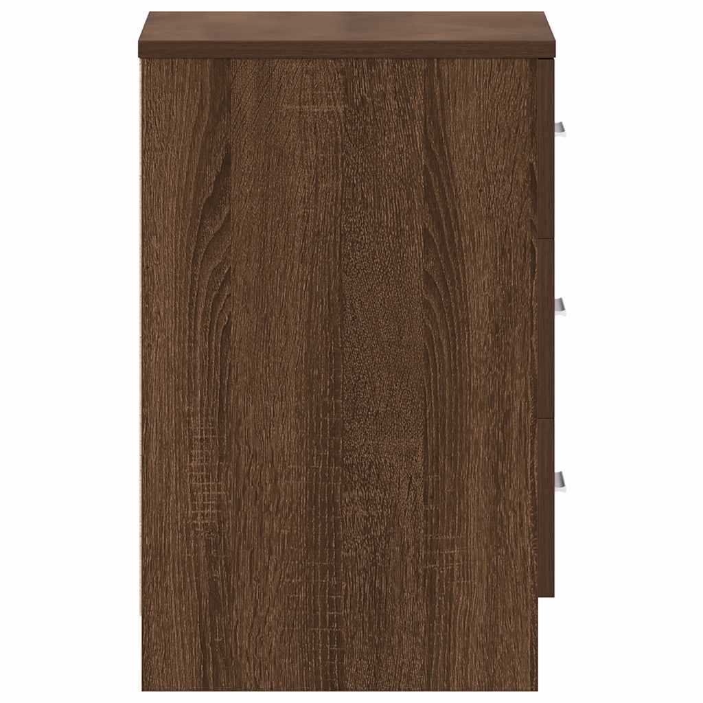 vidaXL Dulap noptieră, stejar maro, 38x35x56 cm, lemn prelucrat vidaXL Dulap noptieră, stejar maro, 38x35x56 cm, lemn prelucrat