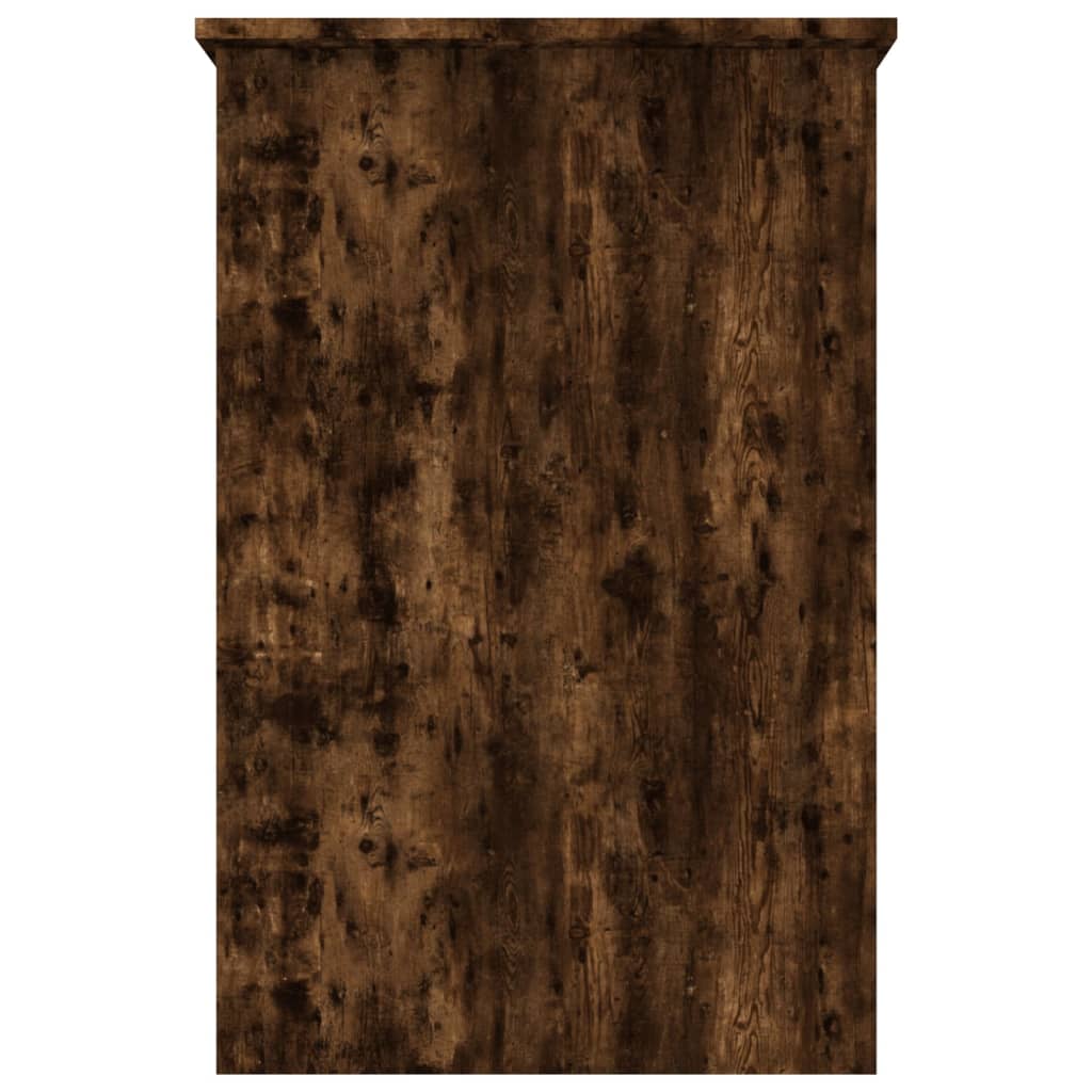 vidaXL Birou, stejar fumuriu, 100x50x76 cm, lemn prelucrat