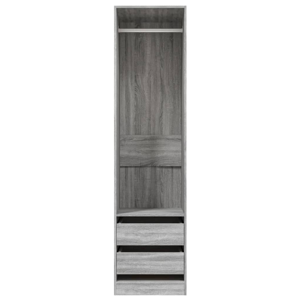 vidaXL Șifonier cu sertare, gri sonoma, 50x50x200 cm, lemn prelucrat vidaXL Șifonier cu sertare, gri sonoma, 50x50x200 cm, lemn prelucrat