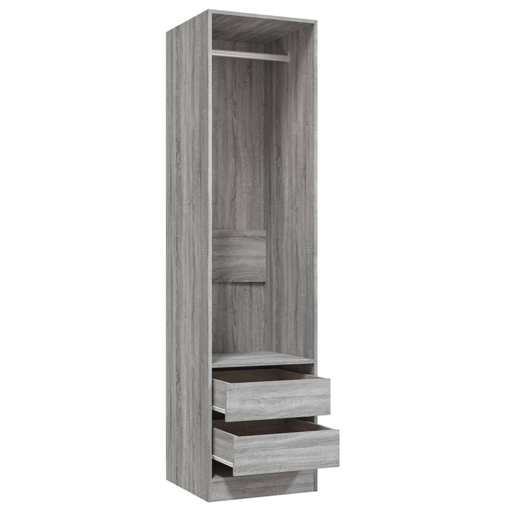 vidaXL Șifonier cu sertare, gri sonoma, 50x50x200 cm, lemn prelucrat vidaXL Șifonier cu sertare, gri sonoma, 50x50x200 cm, lemn prelucrat