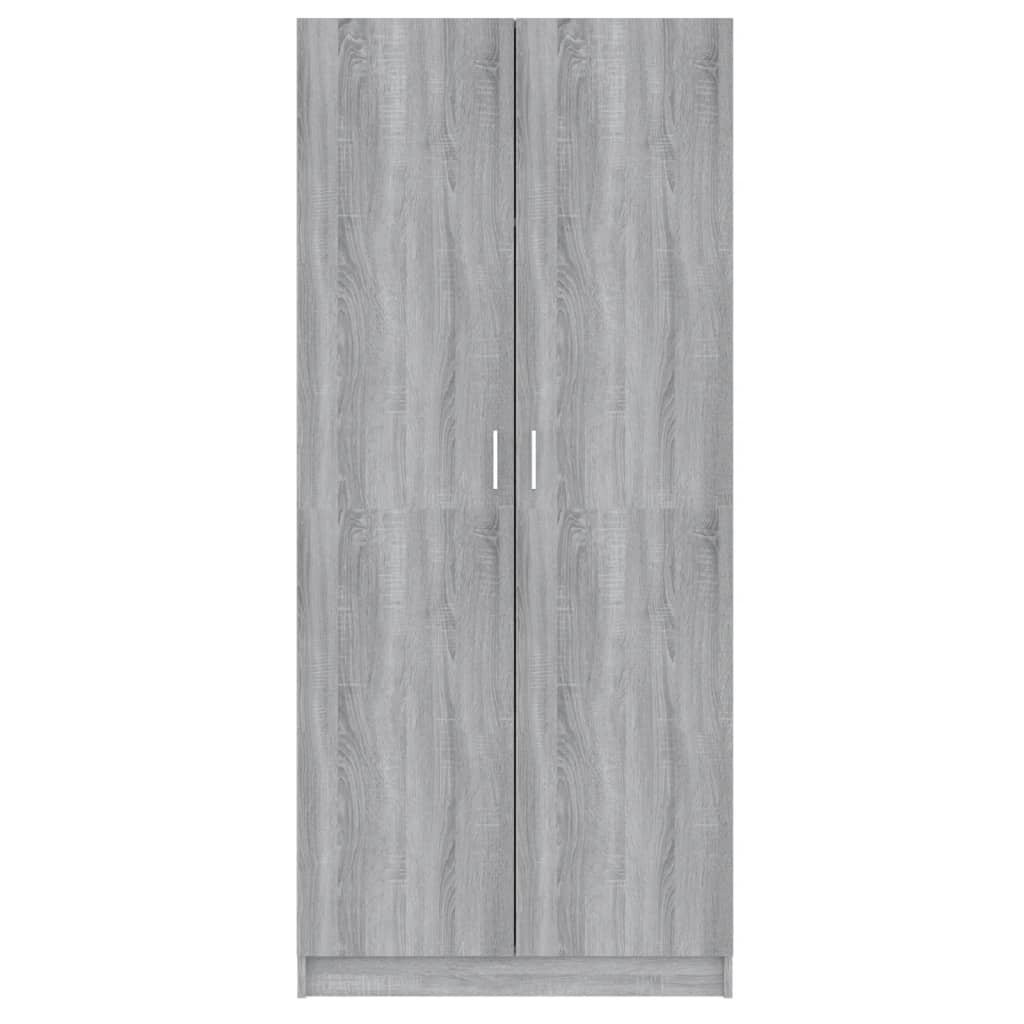 vidaXL Șifonier, gri sonoma, 80x52x180 cm, lemn prelucrat vidaXL Șifonier, gri sonoma, 80x52x180 cm, lemn prelucrat