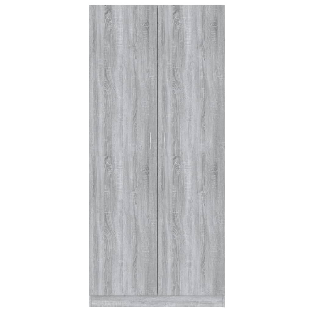 vidaXL Șifonier, gri sonoma, 90x52x200 cm, lemn prelucrat vidaXL Șifonier, gri sonoma, 90x52x200 cm, lemn prelucrat