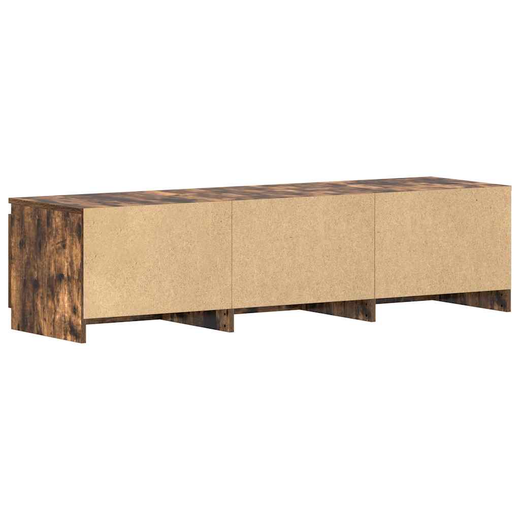 vidaXL Comodă TV, stejar fumuriu, 140x40x35,5 cm, lemn prelucrat vidaXL Comodă TV, stejar fumuriu, 140x40x35,5 cm, lemn prelucrat