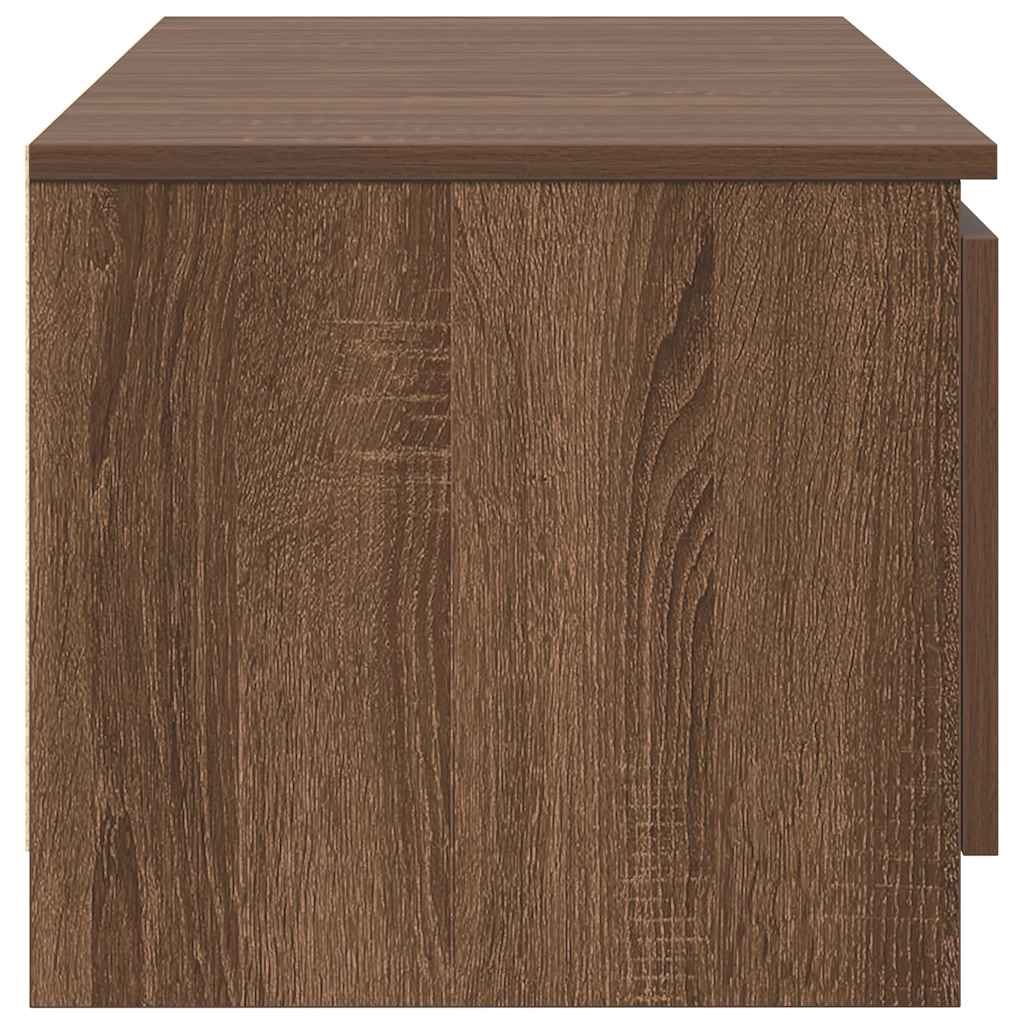 vidaXL Comodă TV, stejar maro, 140x40x35,5 cm, lemn prelucrat