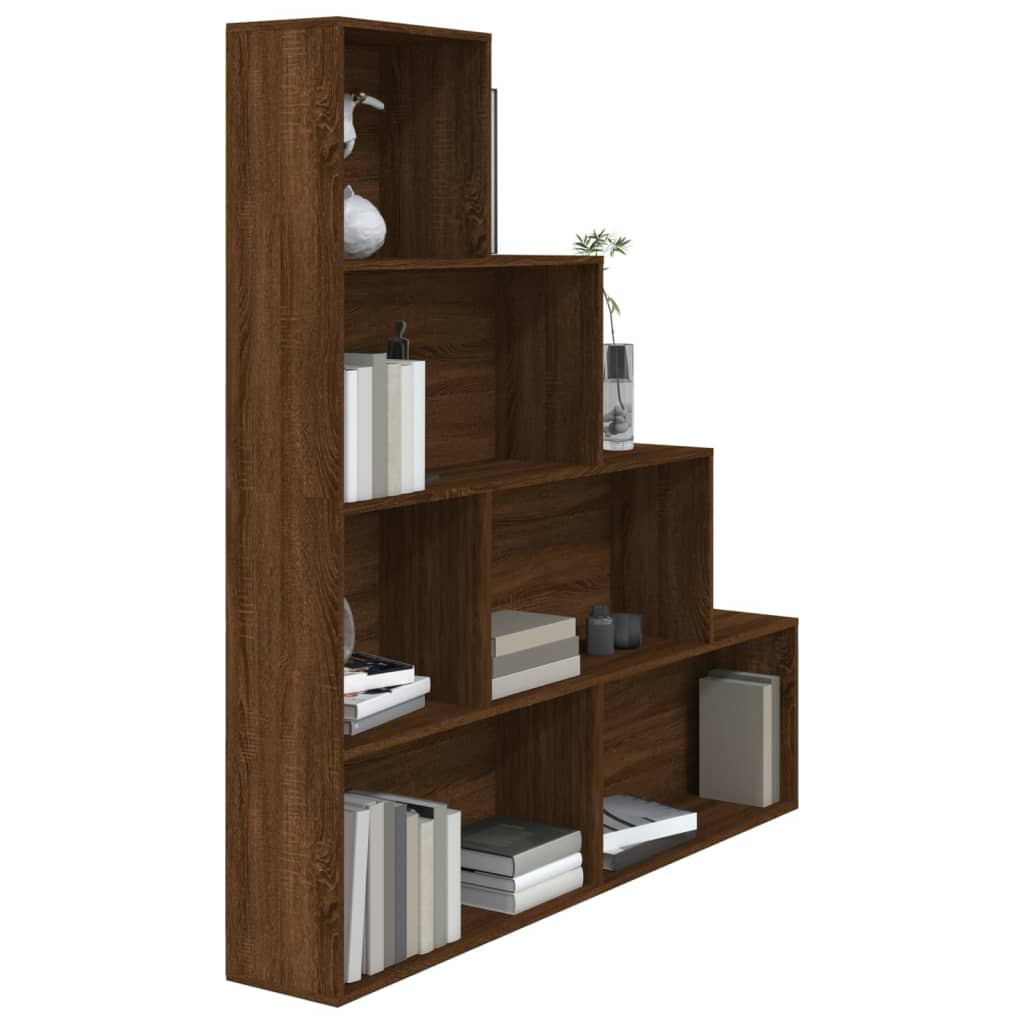vidaXL Bibliotecă, stejar maro, 155x24x160 cm